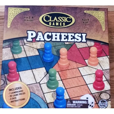 Pacheesi by Classic Games Pacheesi / Parcheesi/ Pachisi/ Ludo / Uckers Classic Tradtional Board Game