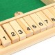 Handcrafted Wooden Shut the Box Traditional Game Four Player Edition
