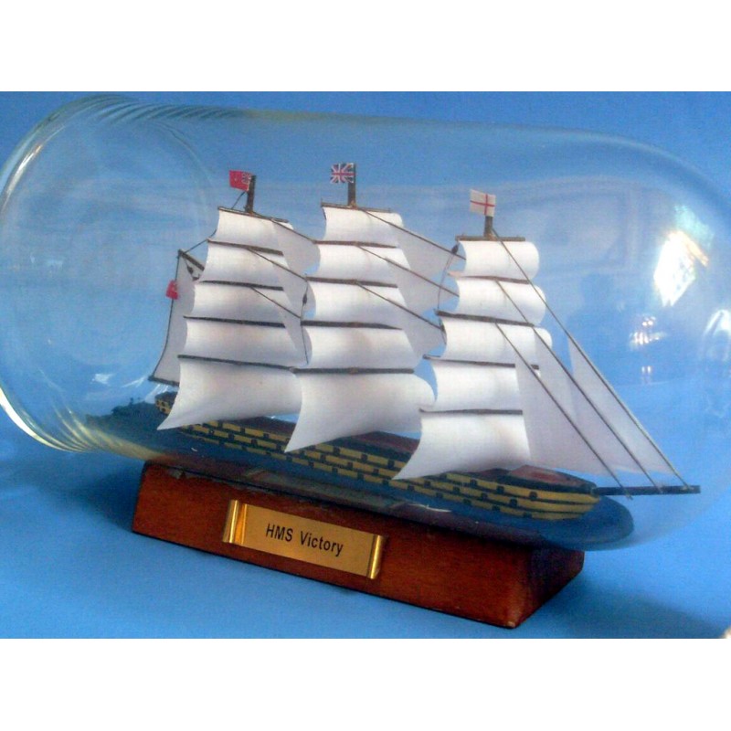 Hampton Nautical USS Constitution Model Ship in a Glass Bottle, 11