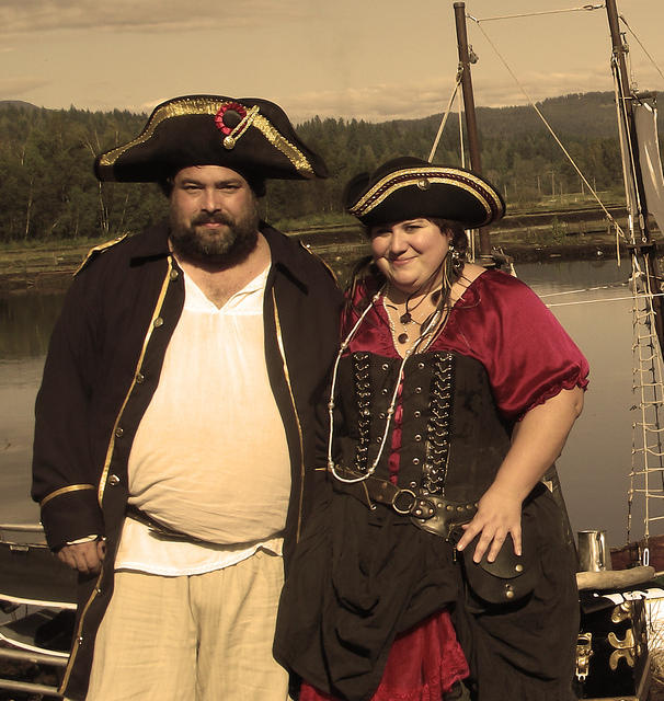 shady isle pirates Conner Odae and Lady Gunner Sepia.jpg