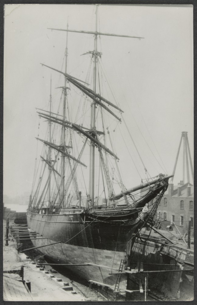 Titania at Mort's Dock For Repairs 1894
