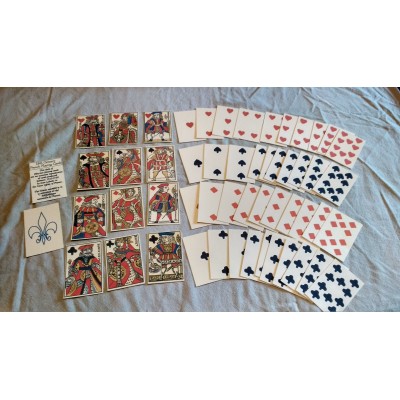 18th Century French Parisian Style Playing Card Reproduction by Jean Lebahy