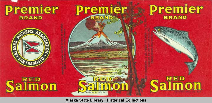 Alaska Packers Association Premier Brand Cannery Label