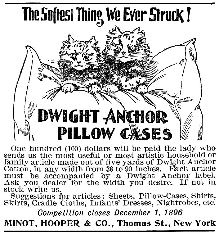 Minot, Hooper & Co Ad for Dwight Anchor 1896