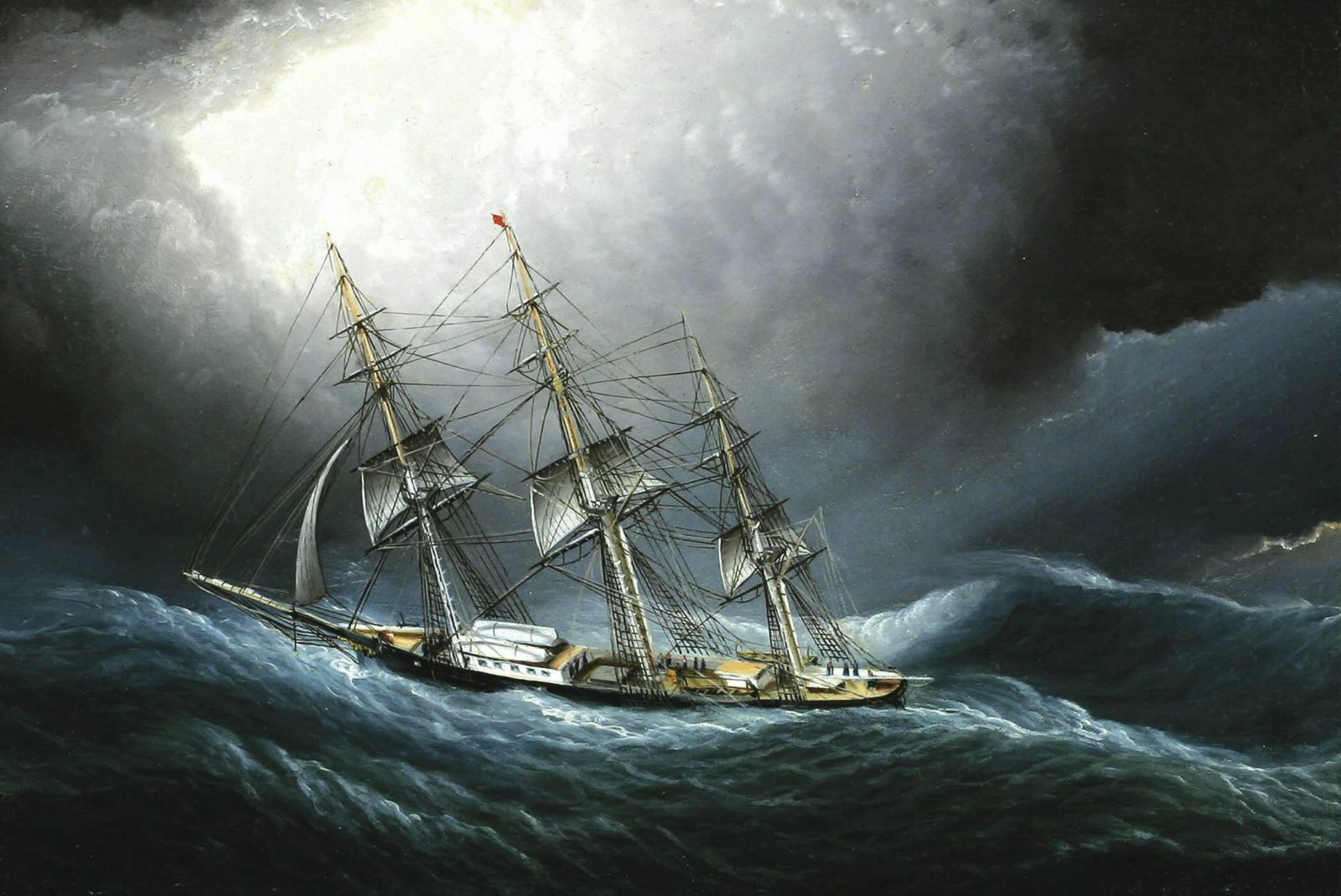 Clipper Ship Rounds the Horn